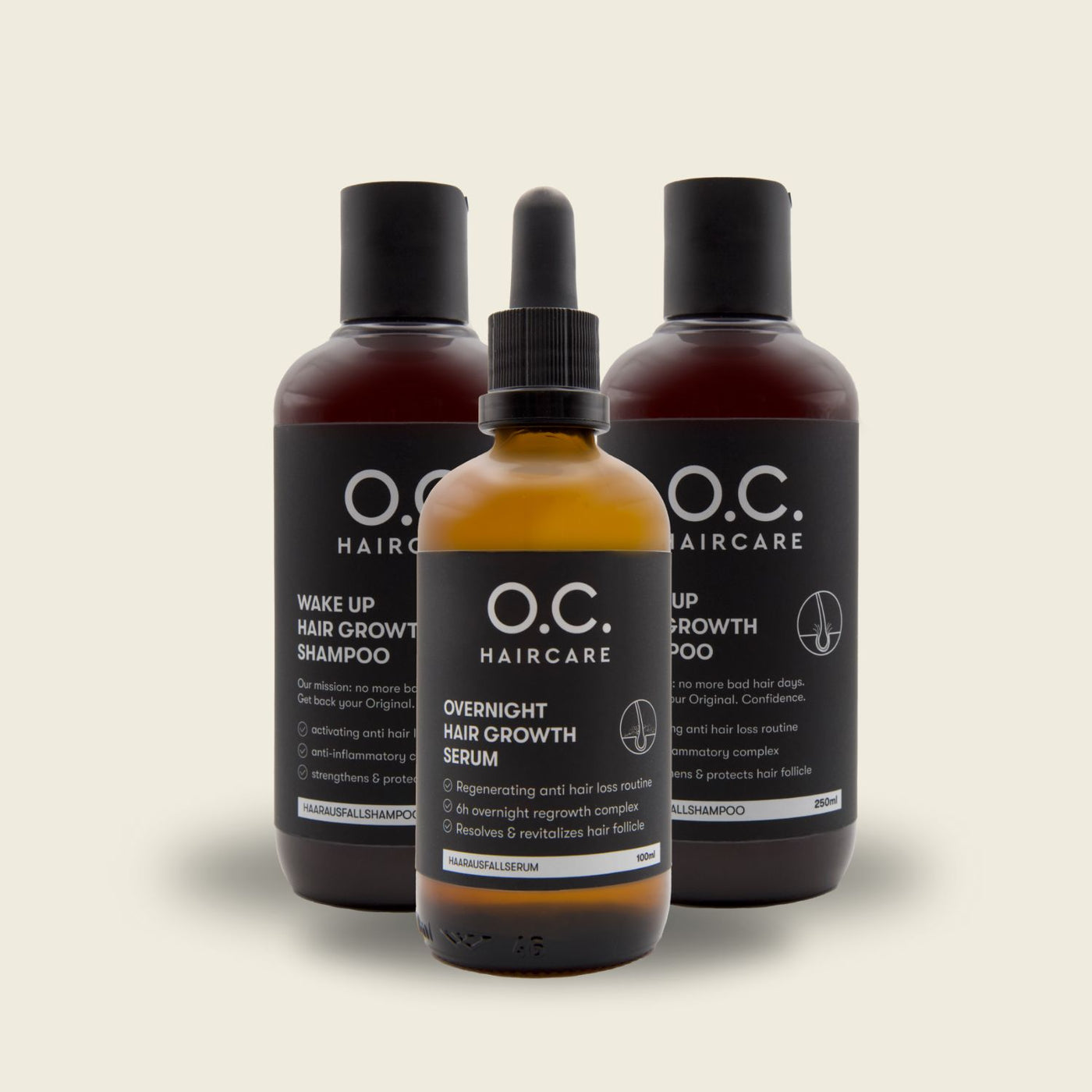 Dünner werdendes Haar? Hair Growth Routine 19% günstiger bei O.C.